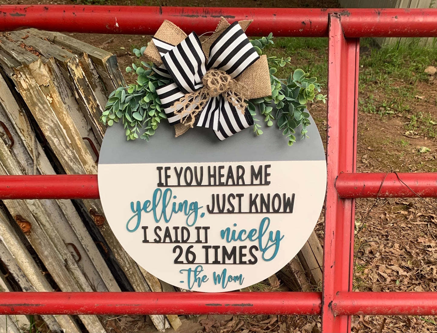 The Mom Door Hanger