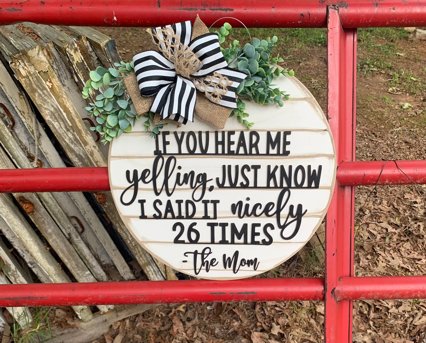 The Mom Door Hanger