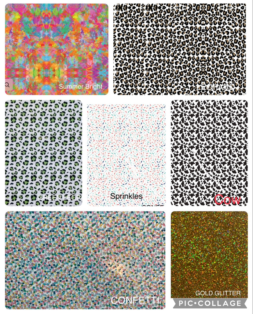 Patterned Initial Bag Charm