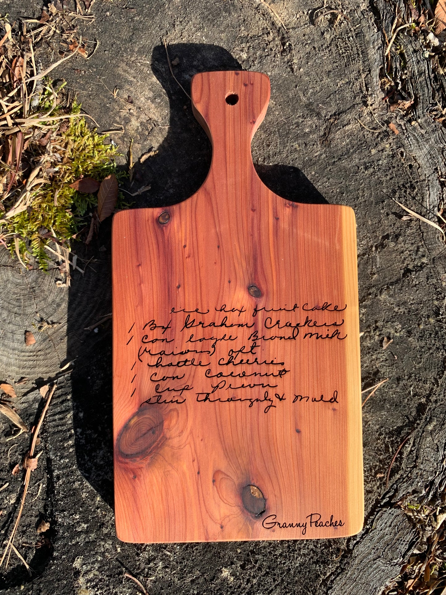 Customized Cedar Recipe Boards