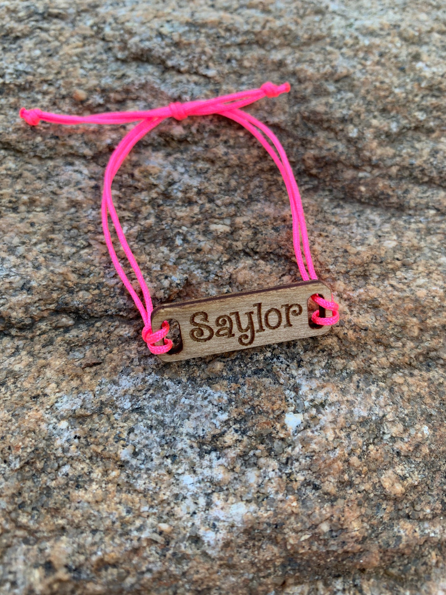 Personalized Wooden Bracelet