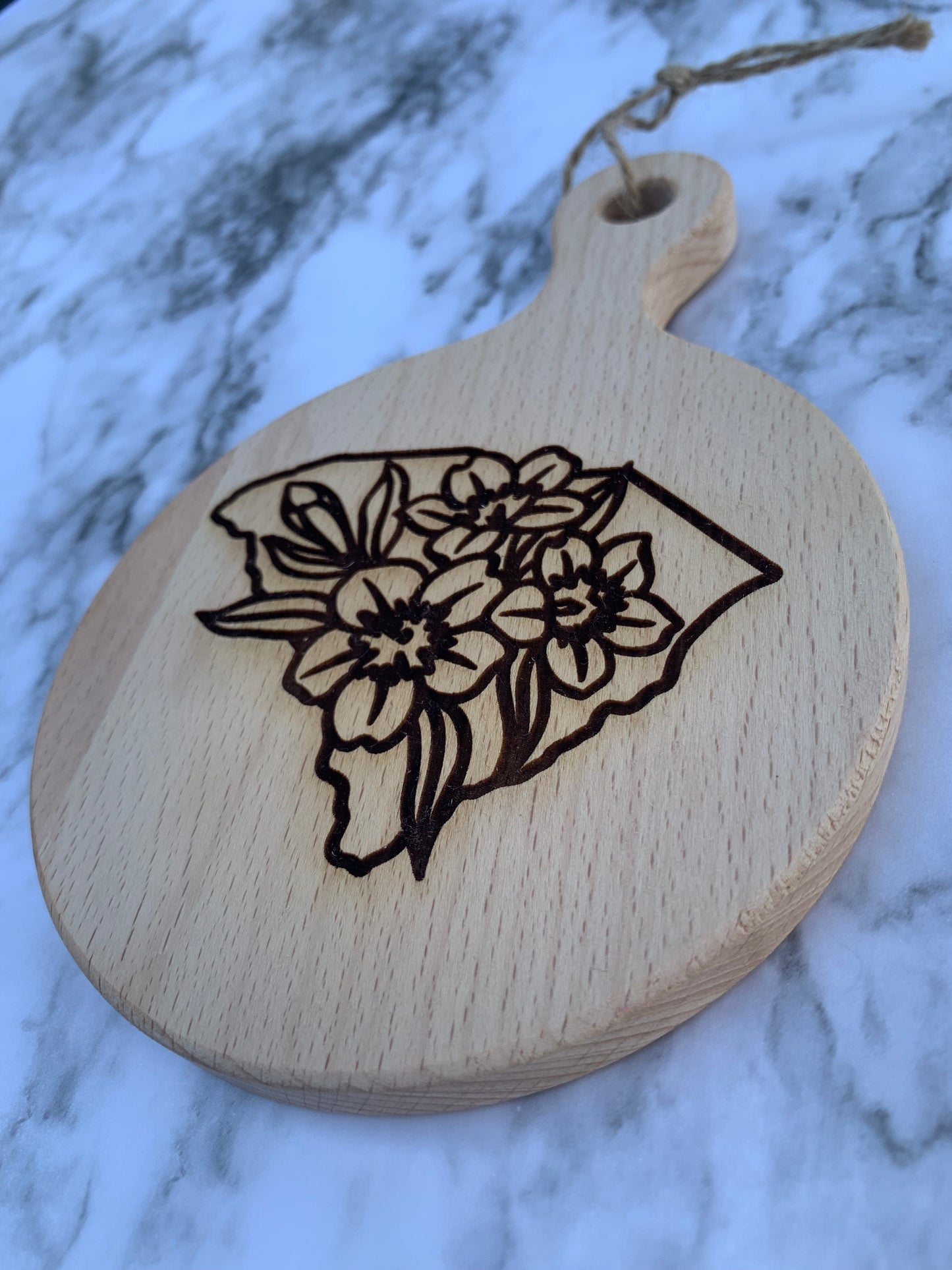 South Carolina Yellow Jessamine Mini Charcuterie Board
