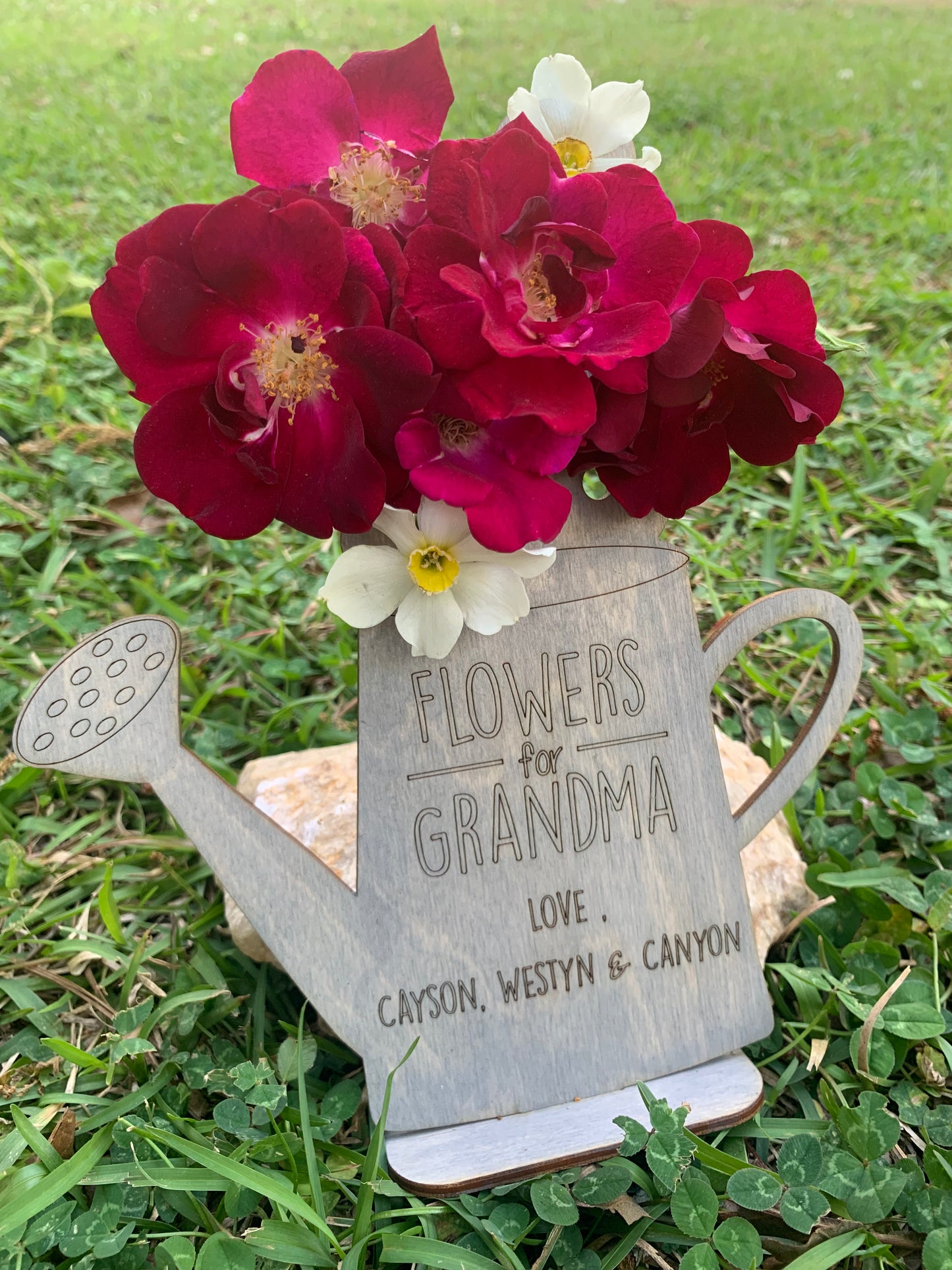 Watering Can Flower Stand