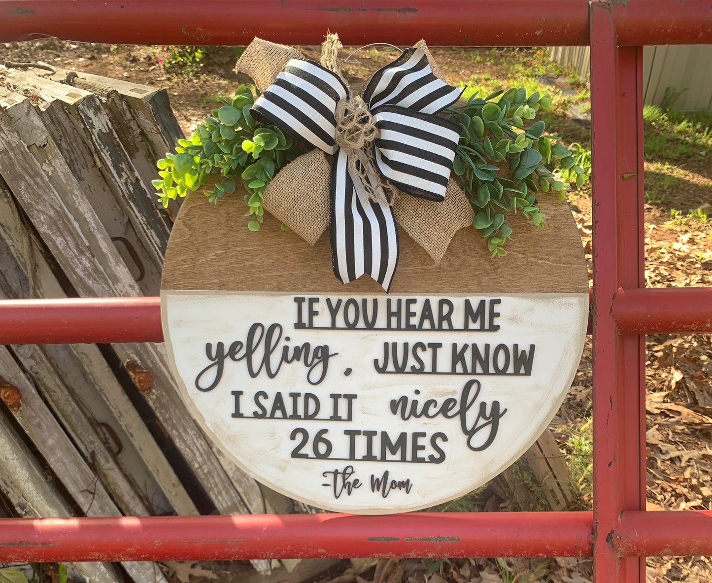 The Mom Door Hanger