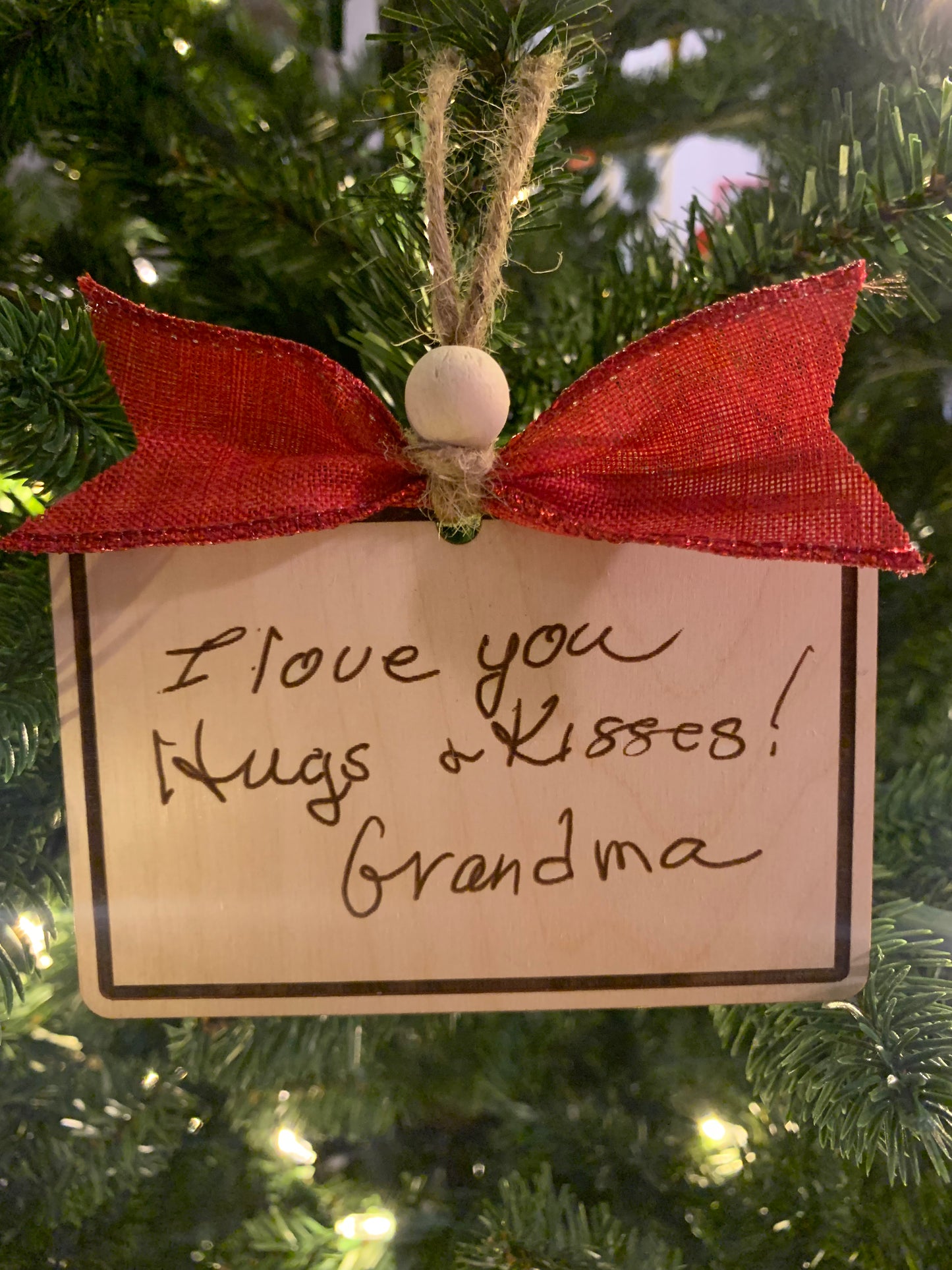 Loved Ones Handwritten Note Ornament
