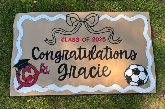 Bow Graduation Banner