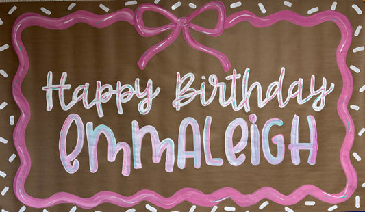 Girly Birthday Banner