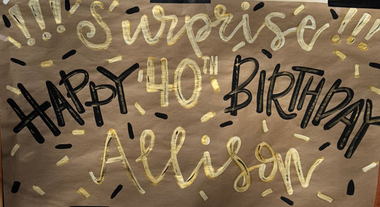 Surprise Birthday Banner