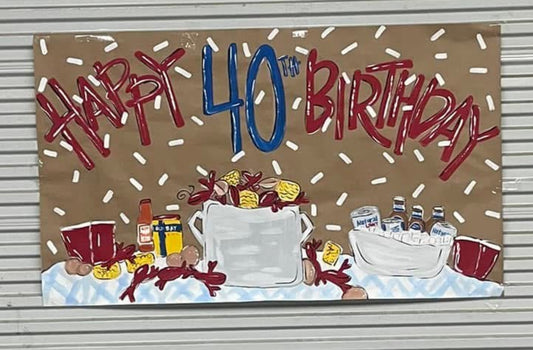 Low Country Boil Birthday Banner