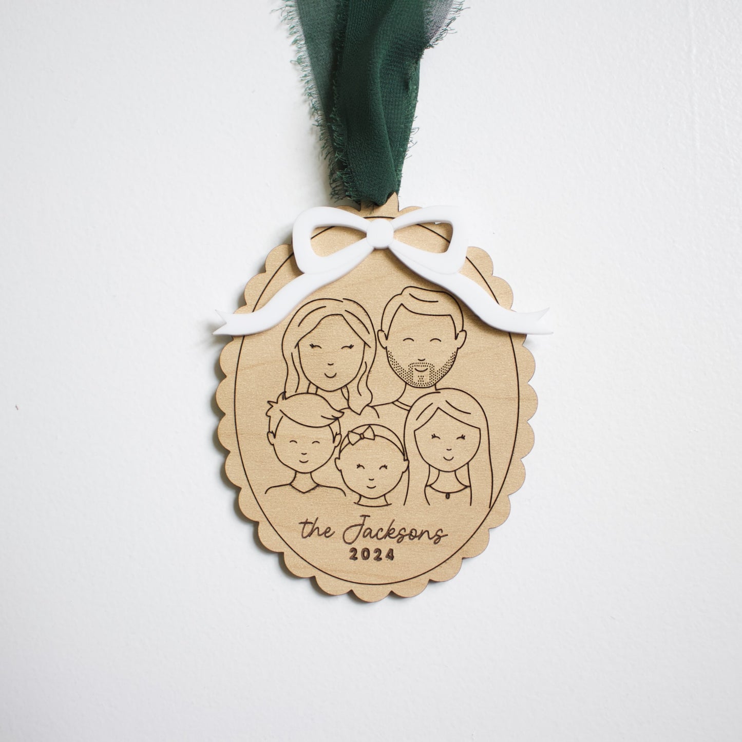 Family Face Custom Ornament