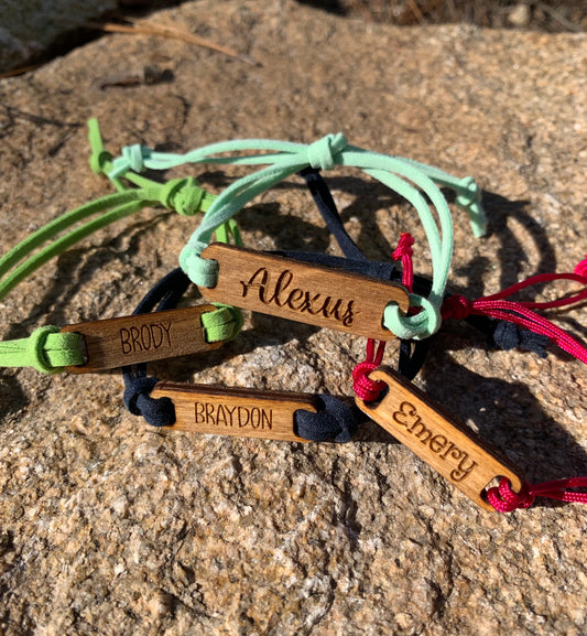 Personalized Wooden Bracelet