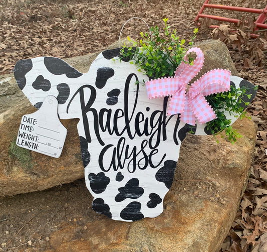 Cow Hospital Door Hanger