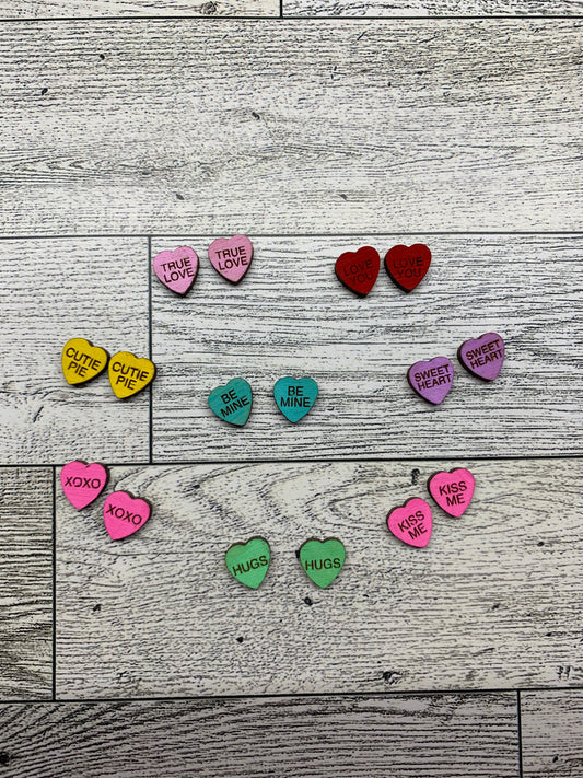 Valentine Heart Studs