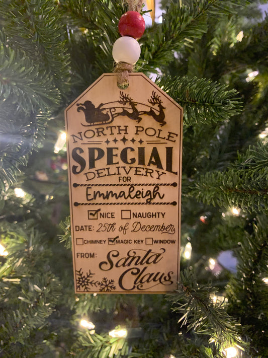 Special Delivery Santa Tag