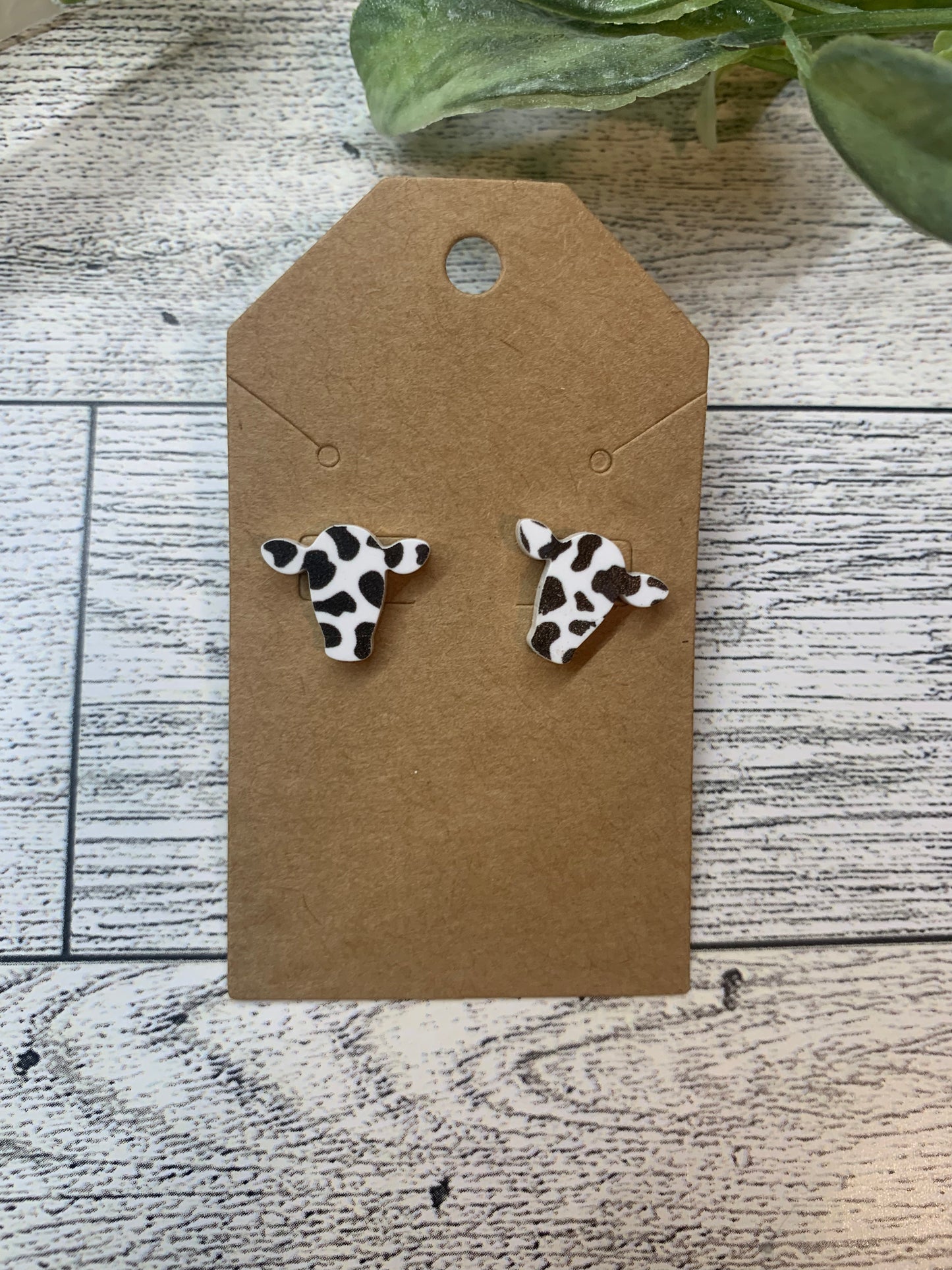 Cow Head Stud Earrings