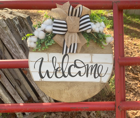 Rustic Cotton Door Hanger